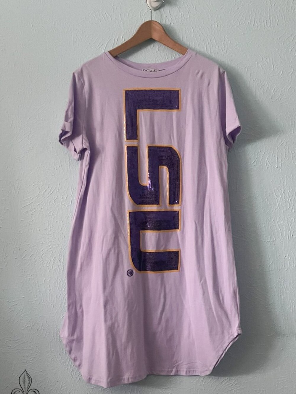🐅NWT Sequin Logo LSU Tshirt Dress🐅